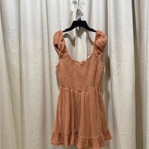 American Eagle Outfitters Terracotta Smocked Dress